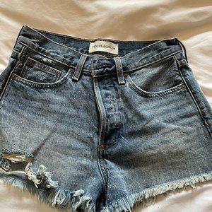 Aritizia Denim Forum Ex-Boyfriend Short. Size 25.